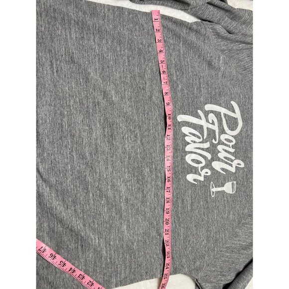 Wildfox "Pour Favor" Womens Gray Sweatshirt XL - Picture 4 of 5